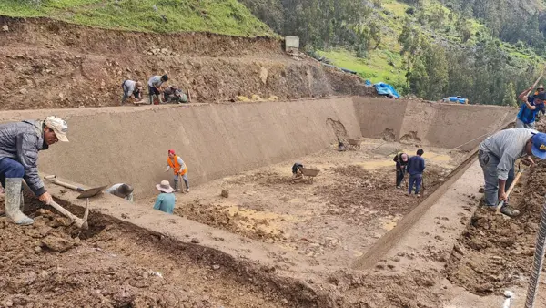 Trabajos de conformación de la estructura