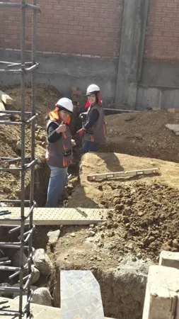 Prácticas de ingeniería en la obra de Morocancha