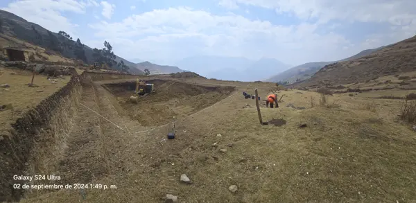 Vista del área de excavación